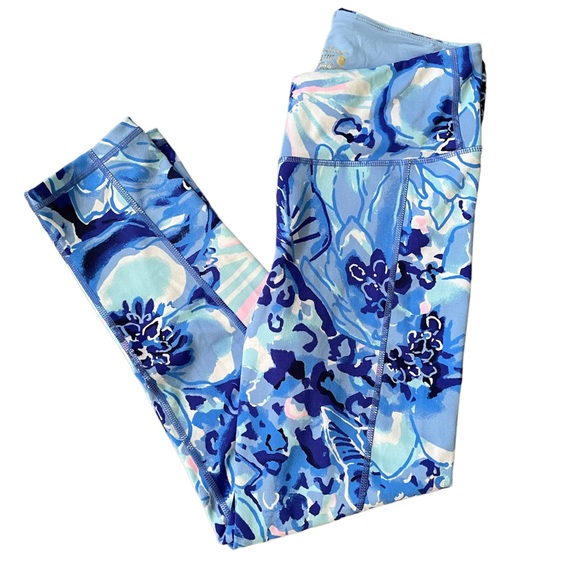 Lilly Pulitzer Pants - Lilly  Pulitzer Luxletic Weekender Legging Catch
N Keep Coastal Blue size medium